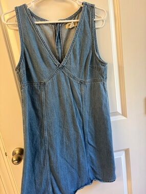 Madewell Light Blue Denim Tank Dress